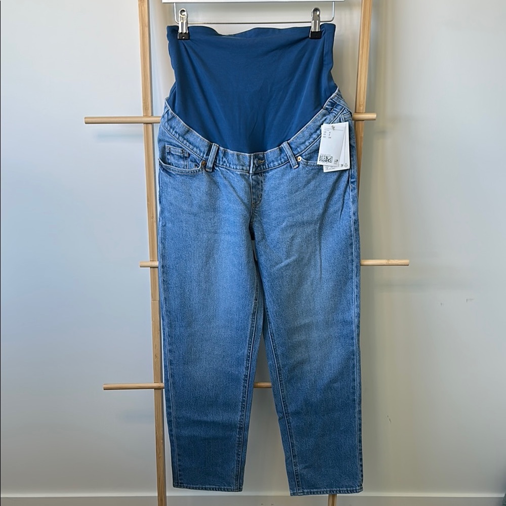 NWT H&M Mama Straight Jeans Size S